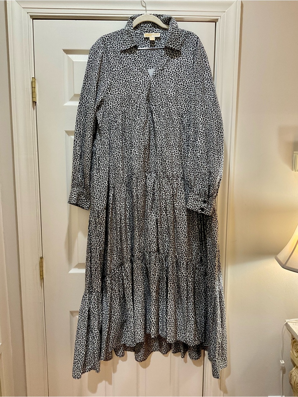Michael Kors Black and White Tiered Maxi Dress - Picture 7 of 15
